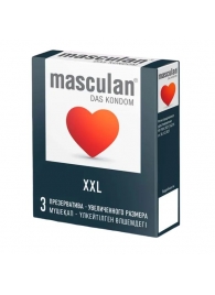 Презервативы увеличенного размера Masculan XXL - 3 шт. - Masculan - купить с доставкой в Орске