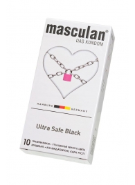 Ультрапрочные презервативы Masculan Ultra Safe Black - 10 шт. - Masculan - купить с доставкой в Орске