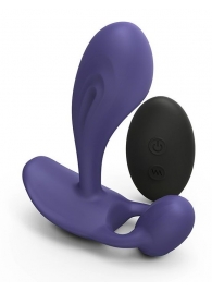 Темно-синий вибромассажер Witty P G Vibrator with Remote Control - Love to Love - в Орске купить с доставкой