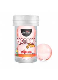 Лубрикант на масляной основе Hot Ball Plus с разогревающим эффектом (2 шарика по 3 гр.) - HotFlowers - купить с доставкой в Орске