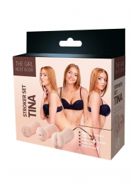 Набор из 3 мастурбаторов The Girl Next Door Tina - Dream Toys - в Орске купить с доставкой