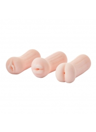 Набор из 3 мастурбаторов The Girl Next Door Tina - Dream Toys - в Орске купить с доставкой