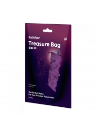 Фиолетовый мешочек для хранения игрушек Treasure Bag XL - Satisfyer - купить с доставкой в Орске