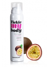 Массажная хрустящая пенка Tickle my body с ароматом маракуйи - 150 мл. - Love to Love - купить с доставкой в Орске
