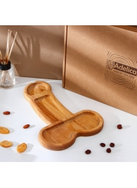 Деревянное блюдо для подачи в форме члена (32,5 х 20 х 1,7 см) - Сима-Ленд - купить с доставкой в Орске