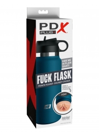 Мастурбатор-вагина в синей колбе F*ck Flask - Pipedream - в Орске купить с доставкой