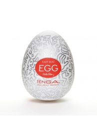 Мастурбатор-яйцо Keith Haring EGG PARTY - Tenga - в Орске купить с доставкой