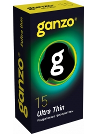 Прозрачные ультратонкие презервативы Ganzo Ultra thin - 15 шт. - Ganzo - купить с доставкой в Орске