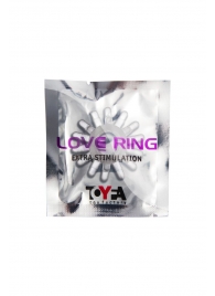 Прозрачное гелевое эрекционное кольцо с шипиками - Toyfa Basic - в Орске купить с доставкой