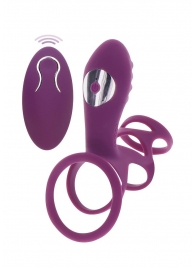 Фиолетовая эрекционная вибронасадка Halo Halo C-Ring Sleeve - Toy Joy - в Орске купить с доставкой