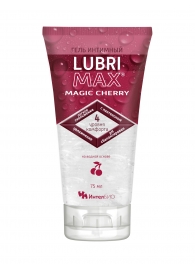 Интимный гель-смазка на водной основе Lubrimax Magic Cherry - 75 мл. - ИнтелБИО - купить с доставкой в Орске