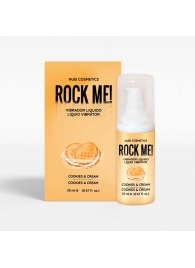 Жидкий вибратор Nuei Rock Me! с ароматом печенья и сливок - 20 мл. - Nuei cosmetics - купить с доставкой в Орске