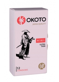 Тонкие презервативы OKOTO Ultra Thin - 12 шт. - Sitabella - купить с доставкой в Орске