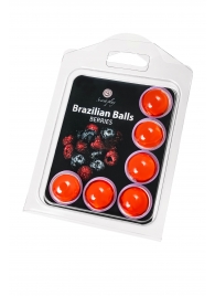 Набор из 6 шариков с массажным маслом Brazilian Balls с ароматом ягод - Secret Play - купить с доставкой в Орске