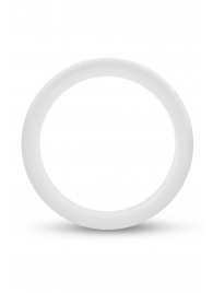Белое люминесцентное эрекционное кольцо Silicone Glo Cock Ring - Blush Novelties - в Орске купить с доставкой