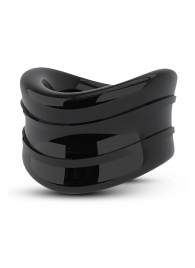 Черное эрекционное кольцо на мошонку Beef Ball Stretcher Snug - Blush Novelties - в Орске купить с доставкой