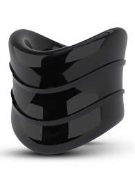 Черное эрекционное кольцо на мошонку Beef Ball Stretcher Snug X Long - Blush Novelties - в Орске купить с доставкой