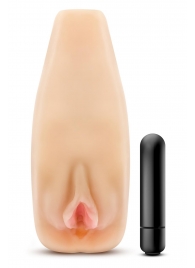 Мастурбатор-вагина с вибрацией Soft   Wet Natasha Realistic Beige Masturbator - Blush Novelties - в Орске купить с доставкой