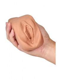 Маструбатор-вагина с вибрацией Soft   Wet Renata Realistic Tan Masturbator - Blush Novelties - в Орске купить с доставкой