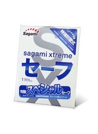 Презерватив Sagami Xtreme Ultrasafe с двойным количеством смазки - 1 шт. - Sagami - купить с доставкой в Орске