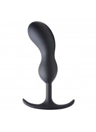 Черный массажер простаты с утяжелителями Premium Silicone Weighted Prostate Plug Large - 18,8 см. - XR Brands - в Орске купить с доставкой