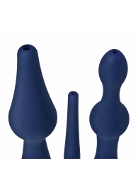 Набор из 3 универсальных насадок для анального душа Universal 3 Piece Silicone Enema Attachment Set - XR Brands - купить с доставкой в Орске