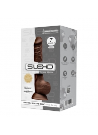 Коричневый фаллоимитатор SILEXD Model 3 7  - 17,5 см. - Adrien Lastic купить с доставкой в интернет-магазине Orgasmix в Орске Коричневый фаллоимитатор SILEXD Model 3 7  - 17,5 см. - Adrien Lastic