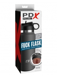 Смуглый мастурбатор-вагина в корпусе-бутылке F*ck Flask - Pipedream - в Орске купить с доставкой