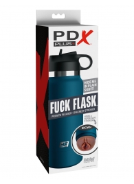 Смуглый мастурбатор-вагина в синей колбе F*ck Flask - Pipedream - в Орске купить с доставкой