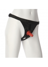 Трусики со штырьком для фиксации насадок Ultra Harness with Plug - Doc Johnson - купить с доставкой в Орске