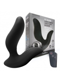 Черный вибромассажер простаты 3,5’’ Remote Control Curve P-spot Massager - 12 см. - Erokay - в Орске купить с доставкой