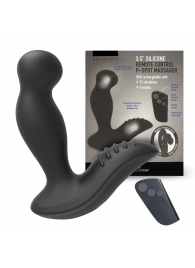 Черный вибромассажер простаты 3,5’’ Remote Control P-spot Massager - 12,5 см. - Erokay - в Орске купить с доставкой