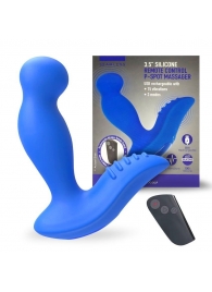 Синий вибромассажер простаты 3,5’’ Remote Control P-spot Massager - 12,5 см. - Erokay - в Орске купить с доставкой