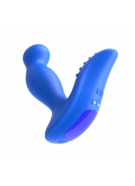 Синий вибромассажер простаты 3,5’’ Remote Control P-spot Massager - 12,5 см. - Erokay - в Орске купить с доставкой