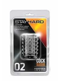 Прозрачная насадка на пенис с шишечками STAY HARD COCK SLEEVE 02 CLEAR - Blush Novelties - в Орске купить с доставкой