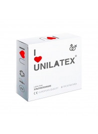 Ультратонкие презервативы Unilatex Ultra Thin - 3 шт. - Unilatex - купить с доставкой в Орске