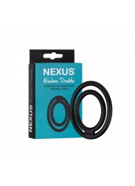 Черное двойное эрекционное кольцо Nexus Enduro Double - Nexus Range - в Орске купить с доставкой