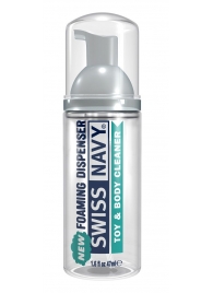 Очищающая пенка для игрушек и тела Toy   Body Cleaner Foamer - 47 мл. - Swiss navy - купить с доставкой в Орске