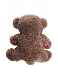 Бондажный набор: бурый мишка с розовыми оковами и наручниками - Pecado - купить с доставкой в Орске