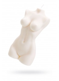 Белая интерьерная свеча в форме женского торса - 850 гр. - Pecado - купить с доставкой в Орске