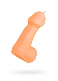 Оранжевая свеча в форме пениса - 47 гр. - Pecado - купить с доставкой в Орске