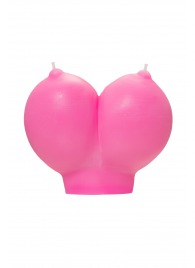 Розовая свеча «Сиськи» - 150 гр. - Pecado - купить с доставкой в Орске