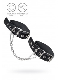 Черные оковы из одного ремешка с люверсами - Pecado - купить с доставкой в Орске