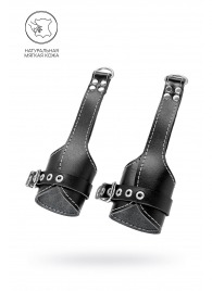 Черные подвесы с белой строчкой - Pecado - купить с доставкой в Орске