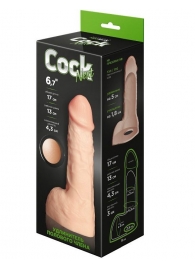 Телесный фаллоудлинитель с мошонкой Cock Next - 17 см. - LOVETOY (А-Полимер) - в Орске купить с доставкой