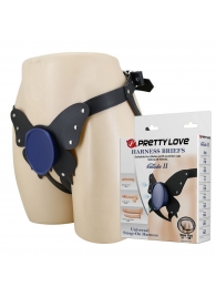 Синие трусики харнесс с платформой Caludio II - Baile купить в Орске с доставкой в Orgasmix.ru Синие трусики харнесс с платформой Caludio II - Baile - купить с доставкой в Орске