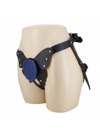 Синие трусики харнесс с платформой Caludio II - Baile купить в Орске с доставкой в Orgasmix.ru Синие трусики харнесс с платформой Caludio II - Baile - купить с доставкой в Орске