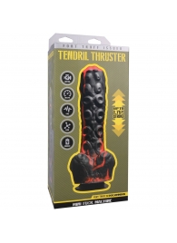 Черно-красная мини-машина на присоске Tendril Thruster - 21,6 см. - Doc Johnson - купить с доставкой в Орске