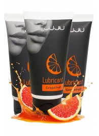 Набор из 3 съедобных лубрикантов JUJU со вкусом грейпфрута - JuJu - купить с доставкой в Орске Набор из 3 съедобных лубрикантов JUJU со вкусом грейпфрута - JuJu - купить с доставкой в Орске