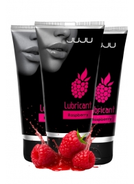 Набор из 3 съедобных лубрикантов JUJU со вкусом малины - JuJu - купить с доставкой в Орске Набор из 3 съедобных лубрикантов JUJU со вкусом малины - JuJu - купить с доставкой в Орске